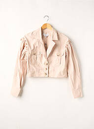 Veste casual col tailleur rose L'ACADEMIE femme