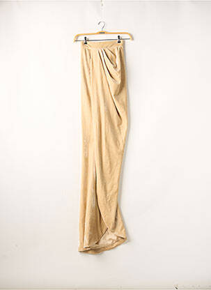 Jupe longue fermeture zippée au dos beige HOUSE OF CB LONDON femme