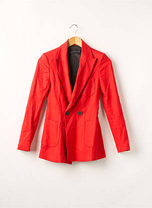Blazer poches rouge ZARA TRAFALUC femme