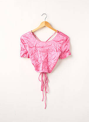 Top manches courtes manches courtes rose ZARA femme