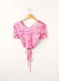Top manches courtes manches courtes rose ZARA femme