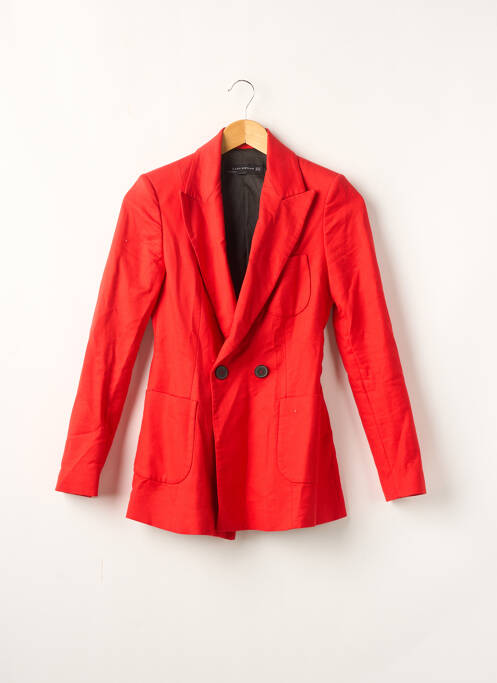 Blazer poches rouge ZARA femme