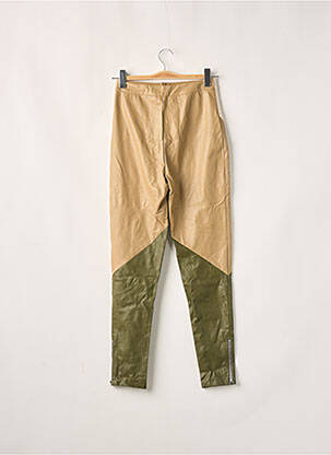 Pantalon slim taille normale taille normale beige PRETTY LITTLE THING femme