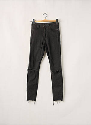 Pantalon slim taille normale taille normale gris ZARA femme