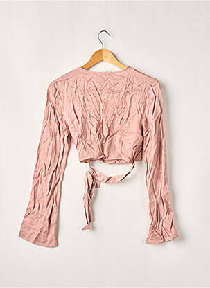 Gilet cache-cœur coupe cintrée rose JENNYFER femme