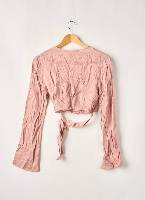 Gilet cache-cœur rose JENNYFER pour femme