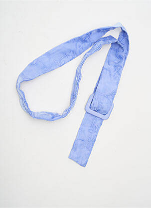 Ceinture effet matière satinée bleu SANS MARQUE femme