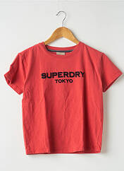 T-shirt rouge SUPERDRY pour femme seconde vue