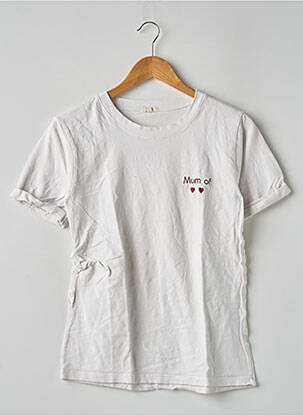 T-shirt / Top maternité blanc 23 MAI pour femme