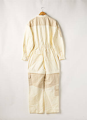 Combi-pantalon poches manches longues beige GISOU femme
