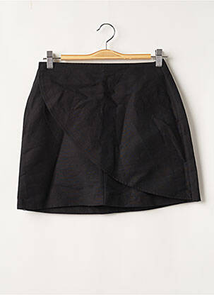 Jupe courte fermeture zip latéral noir LE CAPSOLE femme