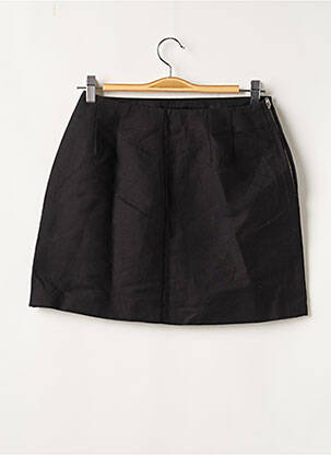Jupe courte fermeture zip latéral noir LE CAPSOLE femme