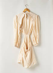 Robe courte beige VICTOIRE SANGUINETTI pour femme seconde vue
