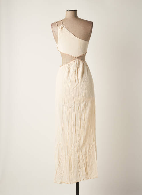 Robe longue beige BAHAAR pour femme