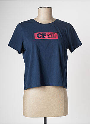 T-shirt bleu CEMI femme