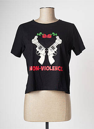 T-shirt noir CEMI femme