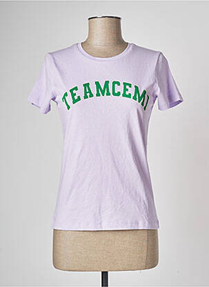 T-shirt violet CEMI femme
