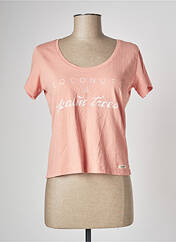 T-shirt rose DOUBLE AGENT pour femme seconde vue