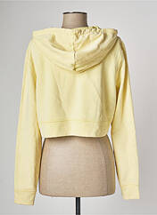 Sweat-shirt à capuche jaune ONLY pour femme seconde vue