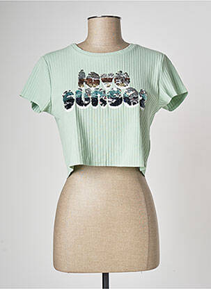 Crop top vert ONLY femme