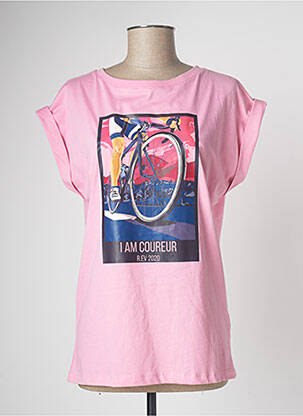 T-shirt rose R.EV 1703 BY REMCO EVENPOEL  femme