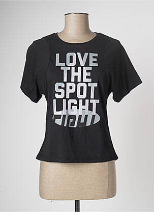 T-shirt noir SUPASTAR femme