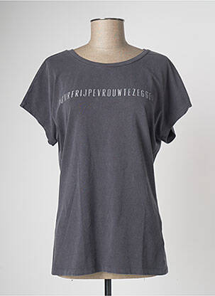 T-shirt gris ZEB STYLE LAB  pour femme