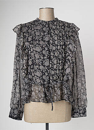 Chemisier noir MANGO femme