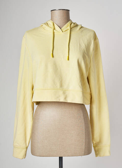 Sweat-shirt à capuche jaune ONLY pour femme
