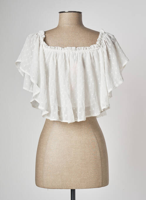 Crop top blanc TALLY WEIJL pour femme