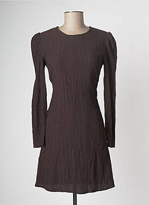 Robe mi-longue marron ASTRID BLACK LABEL femme
