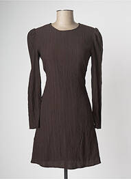 Robe mi-longue marron ASTRID BLACK LABEL femme