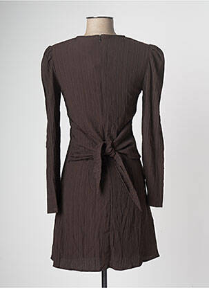 Robe mi-longue marron ASTRID BLACK LABEL femme