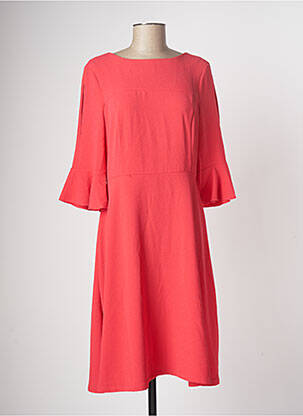 Robe mi-longue rouge EDC femme