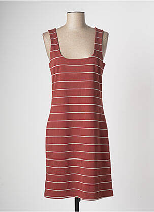 Robe mi-longue orange ONLY femme