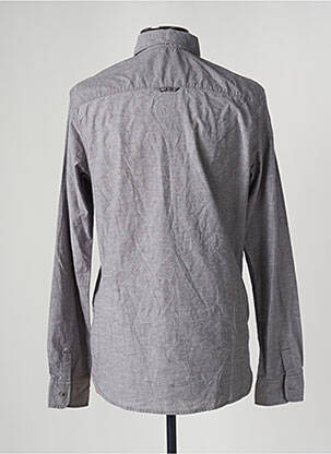 Chemise manches longues gris TOM TAILOR homme