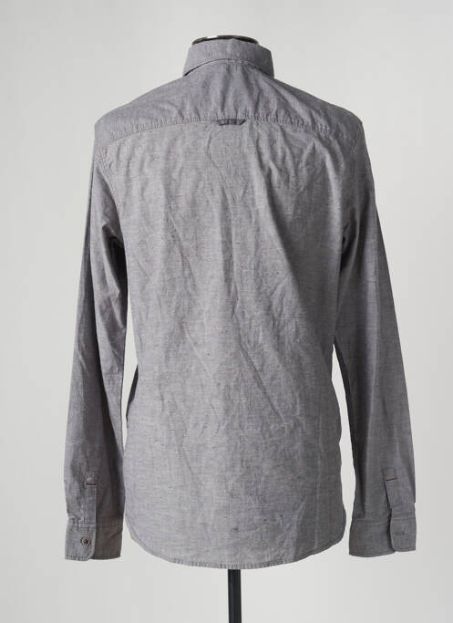 Chemise manches longues gris TOM TAILOR pour homme