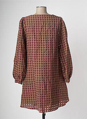 Robe mi-longue marron VILA femme