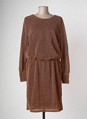 Robe mi-longue marron FRANSA femme