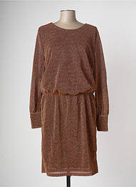 Robe mi-longue marron FRANSA femme