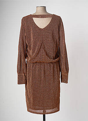 Robe mi-longue marron FRANSA femme