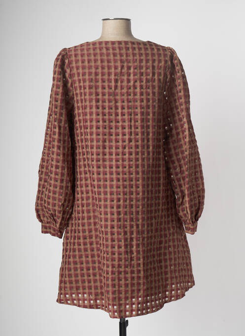 Robe mi-longue marron VILA pour femme