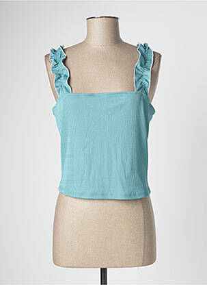 Top bleu JACQUELINE DE YONG femme