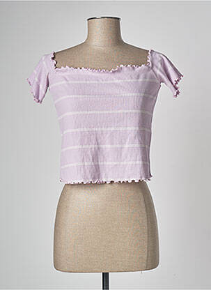 Crop top violet JACQUELINE DE YONG femme