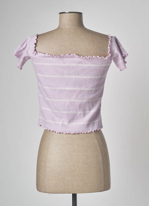 Crop top violet JACQUELINE DE YONG pour femme