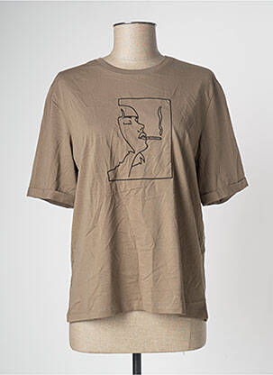 Top marron ONLY femme