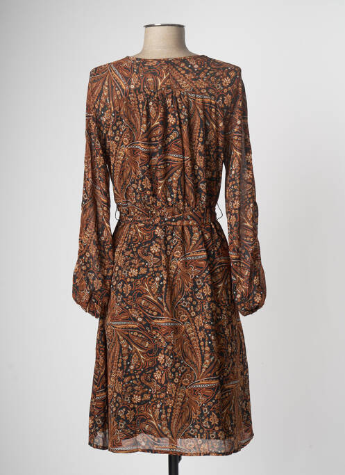 Robe mi-longue marron ZABAIONE pour femme