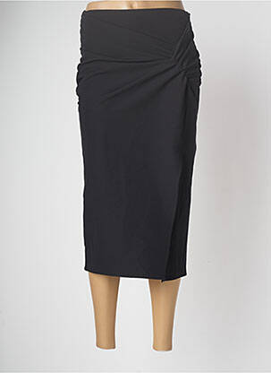 Jupe mi-longue marron ASTRID BLACK LABEL femme