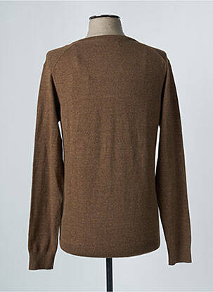 Gilet manches longues marron BRUCE & BUTLER  homme
