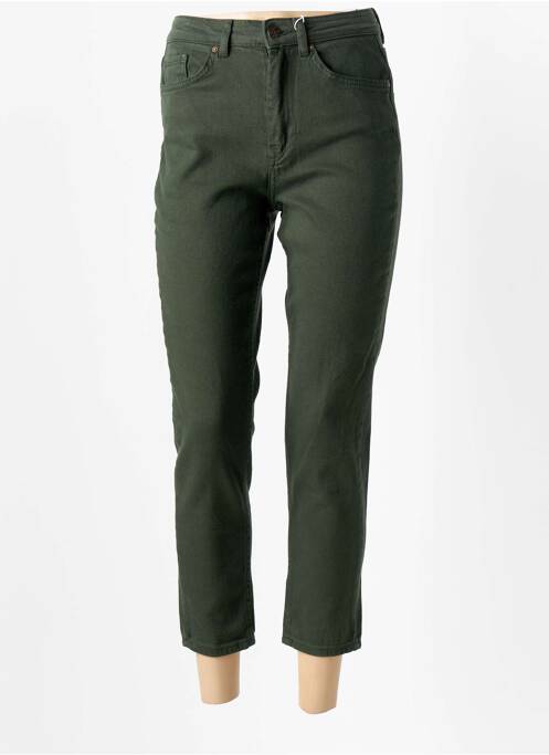 Jean coupe Mom vert ONLY pour femme
